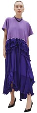 Balenciaga Sporty B T-Shirt Dress in purple 212062